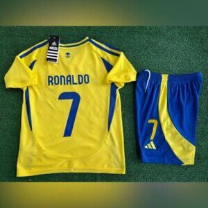 2024/25 Al Nassr kids soccer jersey youth Ronaldo